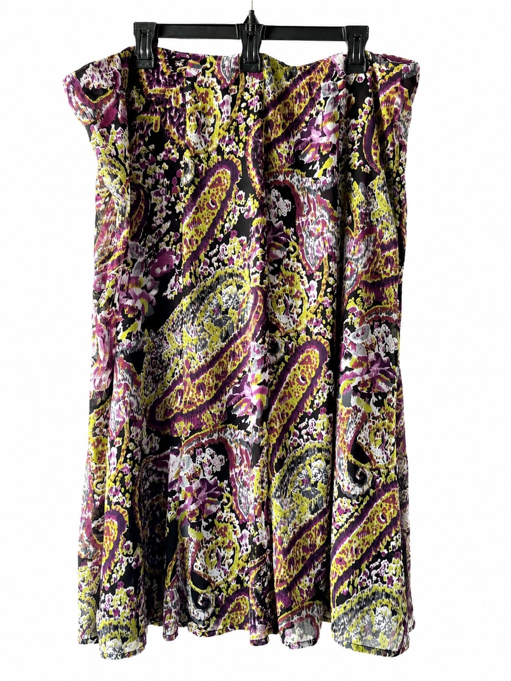 Paisley Print Purple Circle Skirt